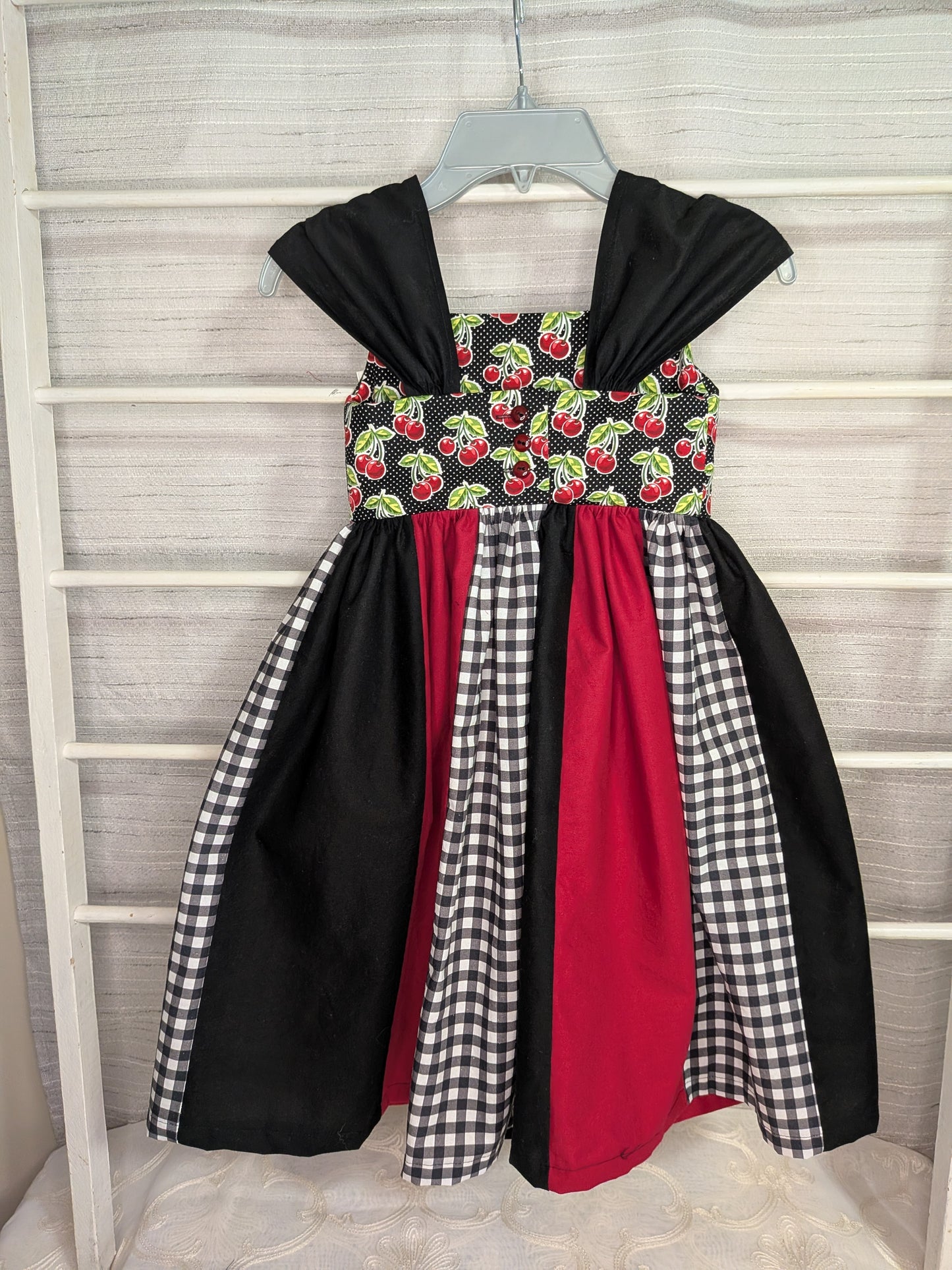Spring Girls Dresses- Cherry Print